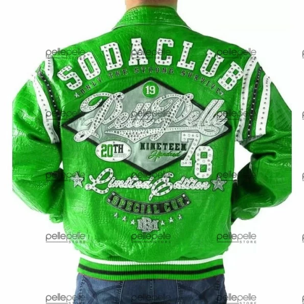Pelle Pelle Men Soda Club Croc Leather Jacket view 2