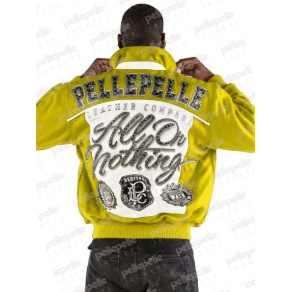 Pelle Pelle Yellow All Or Nothing Men Jacket | Wool Jacket view 2