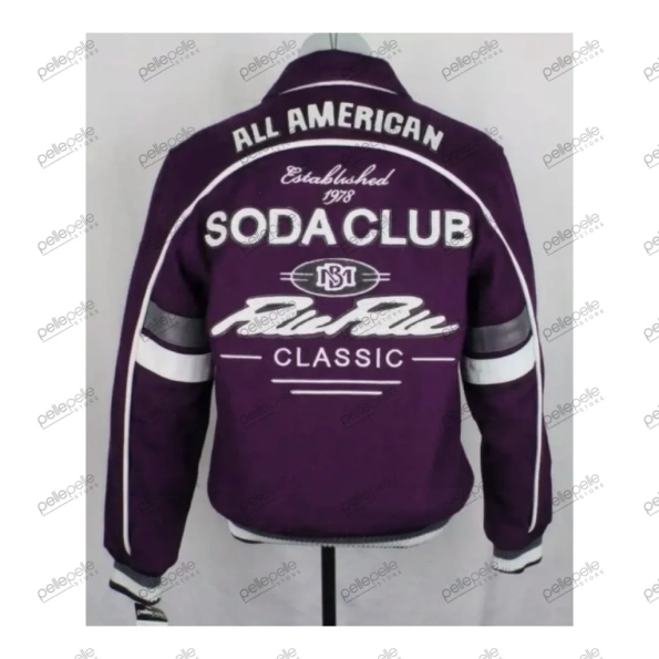 Pelle Pelle Purple Soda Club Wool Jacket | MB Jacket view 2