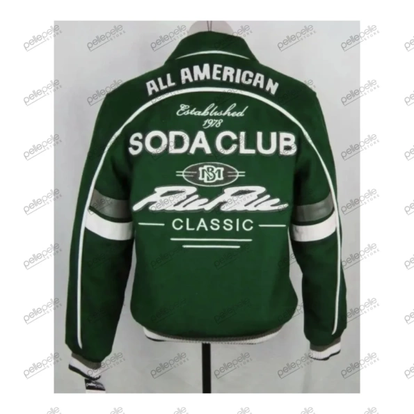 Pelle Pelle Green Soda Club Wool Jacket | MB Jacket view 2