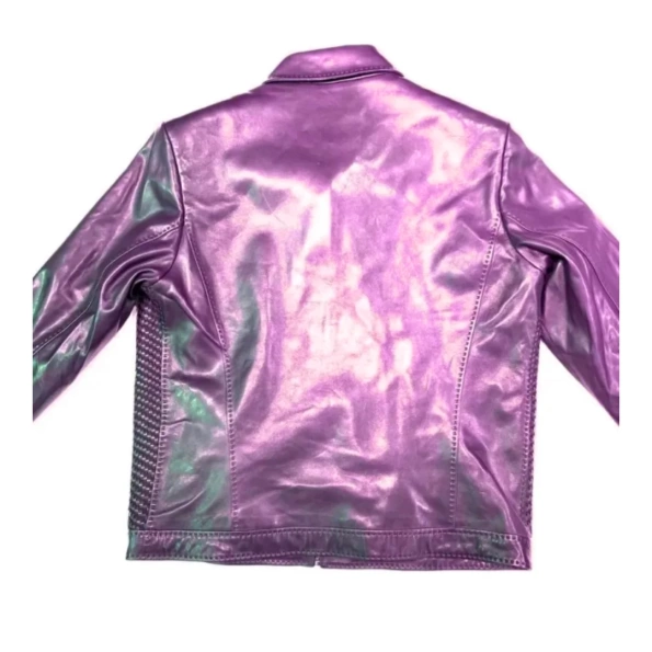 Pelle Pelle Pink Weaved Leather Jacket view 2