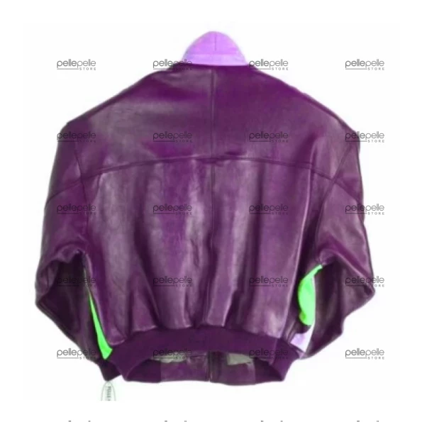 Pelle Pelle Bomber Leather Purple Jacket view 2