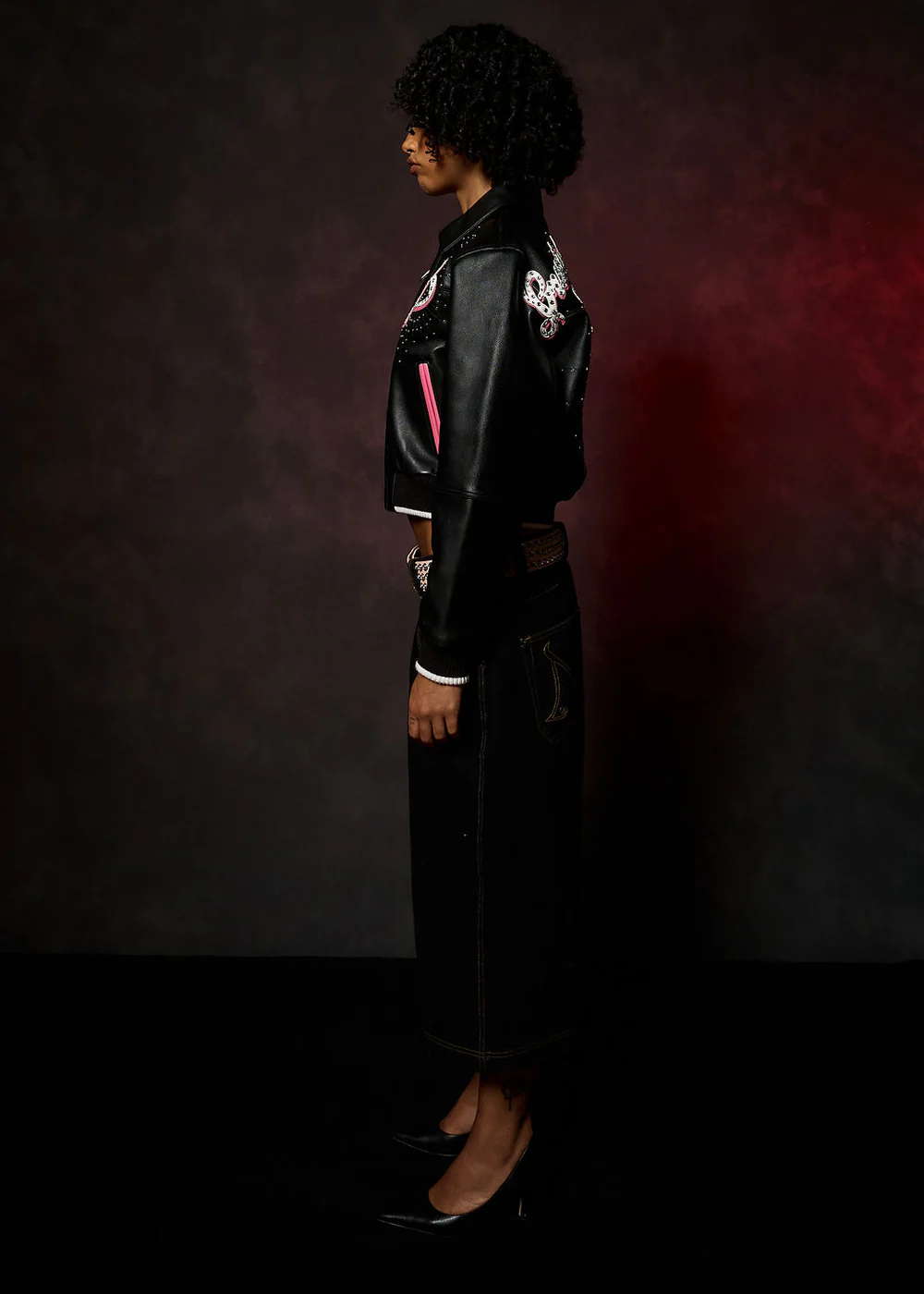 Pelle Pelle Greatest Of All Time Womens Crop Jacket view 5