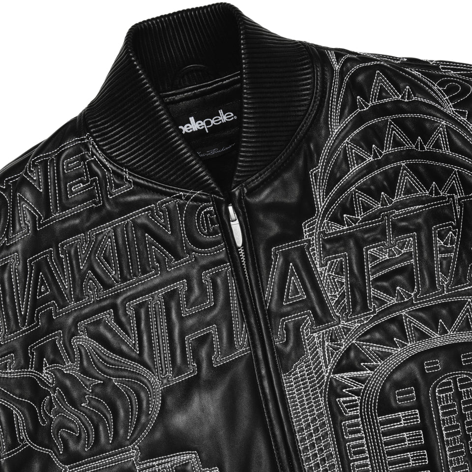 NYC Boro Quilted Black Jacket view 9