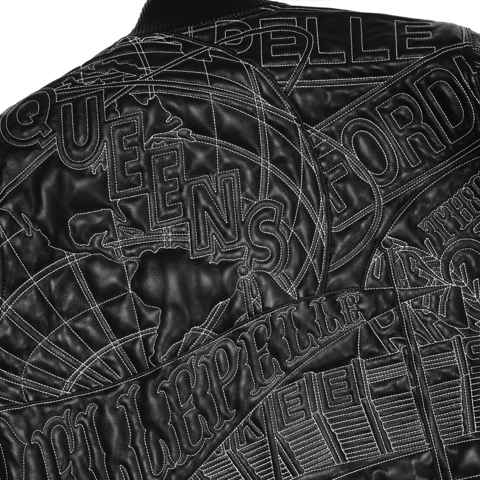NYC Boro Quilted Black Jacket view 13