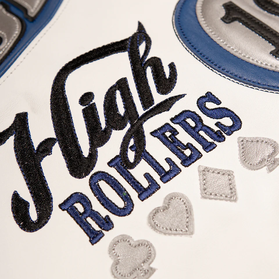 Pelle Pelle Winner Takes All Soda Club White and Blue Jacket view 7