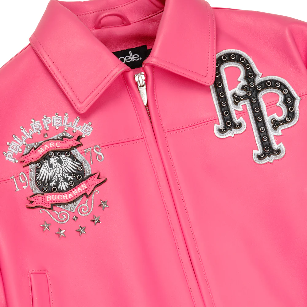World Famous Pelle Pelle Womens Pink Jacket view 4