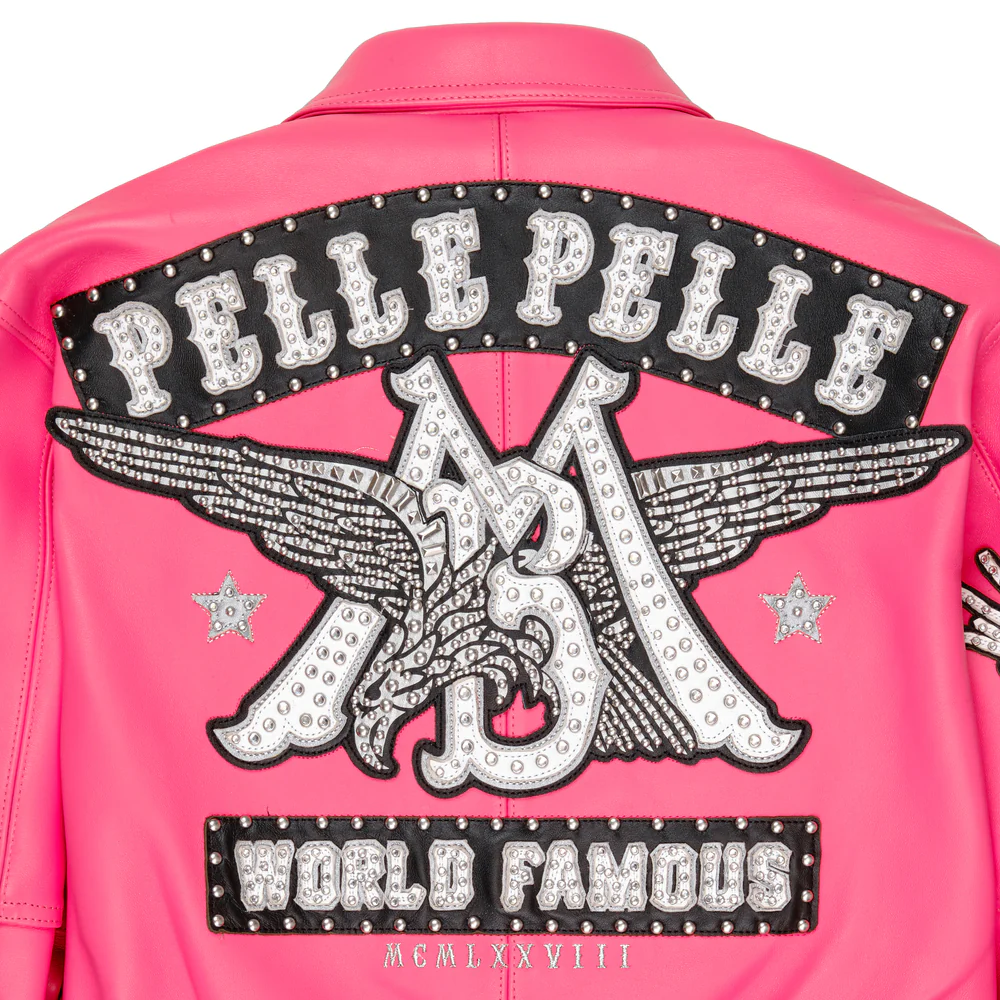 World Famous Pelle Pelle Womens Pink Jacket view 6