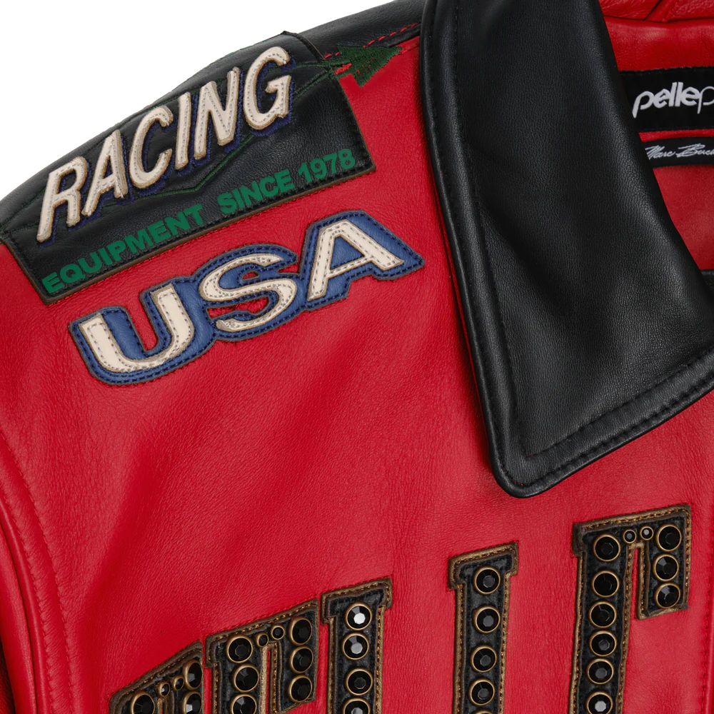 Pelle Pelle Daytona Special Red Leather Jacket view 6