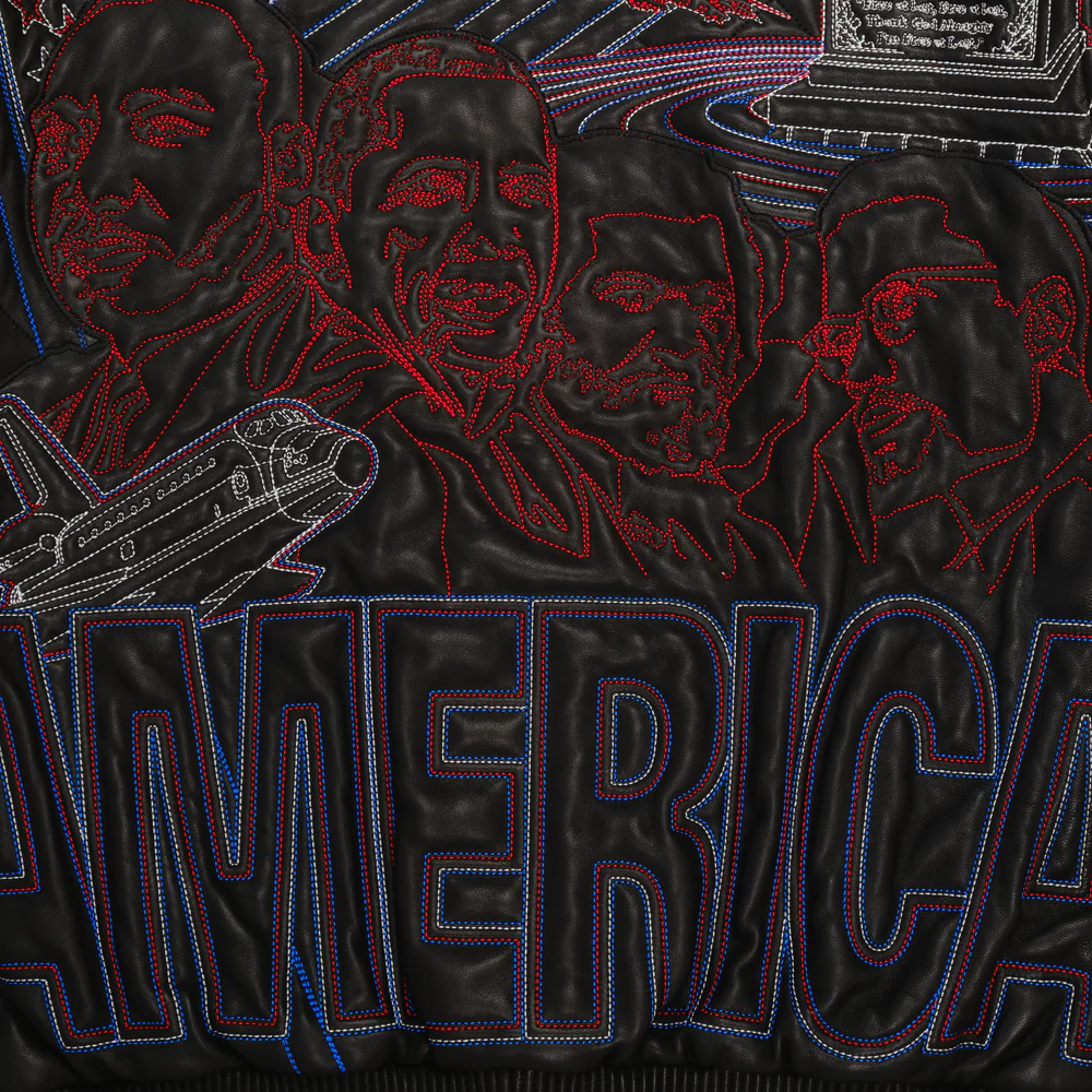 Pelle Pelle America Quilted Black Leather Jacket view 6