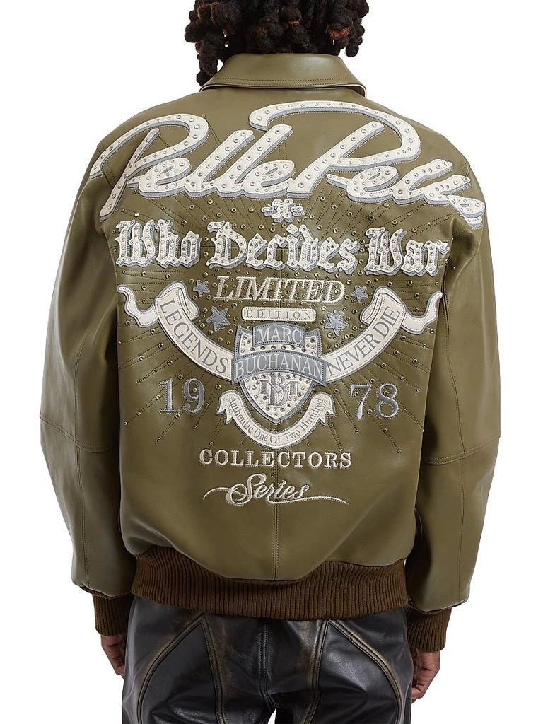 Who Decides War x Pelle Pelle Greatest Of All Time Leather Jacket view 2